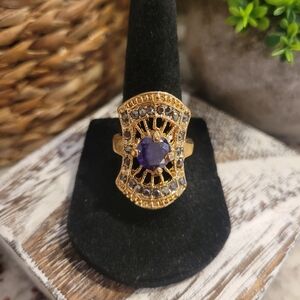 Gold and Purple Ring